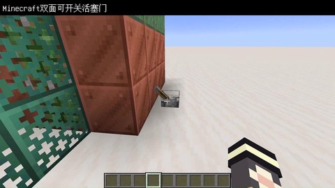 我的世界怎么做拉杆门
