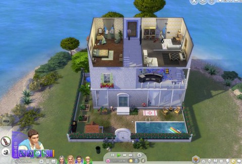 模拟人生4怎么加楼层