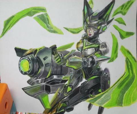 王者荣耀孙尚香怎么画[图2]